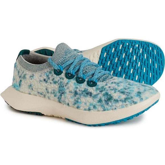 NEW Allbirds Merino Wool Dasher 2 Fluff Thrive Teal Runner Sneaker Sz 11 - Picture 6 of 12
